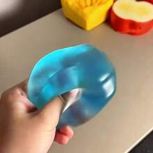 蓝色麦芽棉花糖慢回弹减压球，Nee Doh，软绵绵的，节日礼物，完美礼物，生日礼物，圣诞礼物，愚人节礼物 - 彩色 - 查看 2