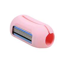 Envie 2 In 1 Finger Shaver Mini Razor & Travel Toothbrush Cover, Compact Portable Design, Multi-Use Personal Care Tool For Easy Storage And Travel - Pink - View 4