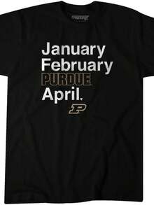 Purdue Basketball January February Purdue April (2) - màu đen - Xem 1