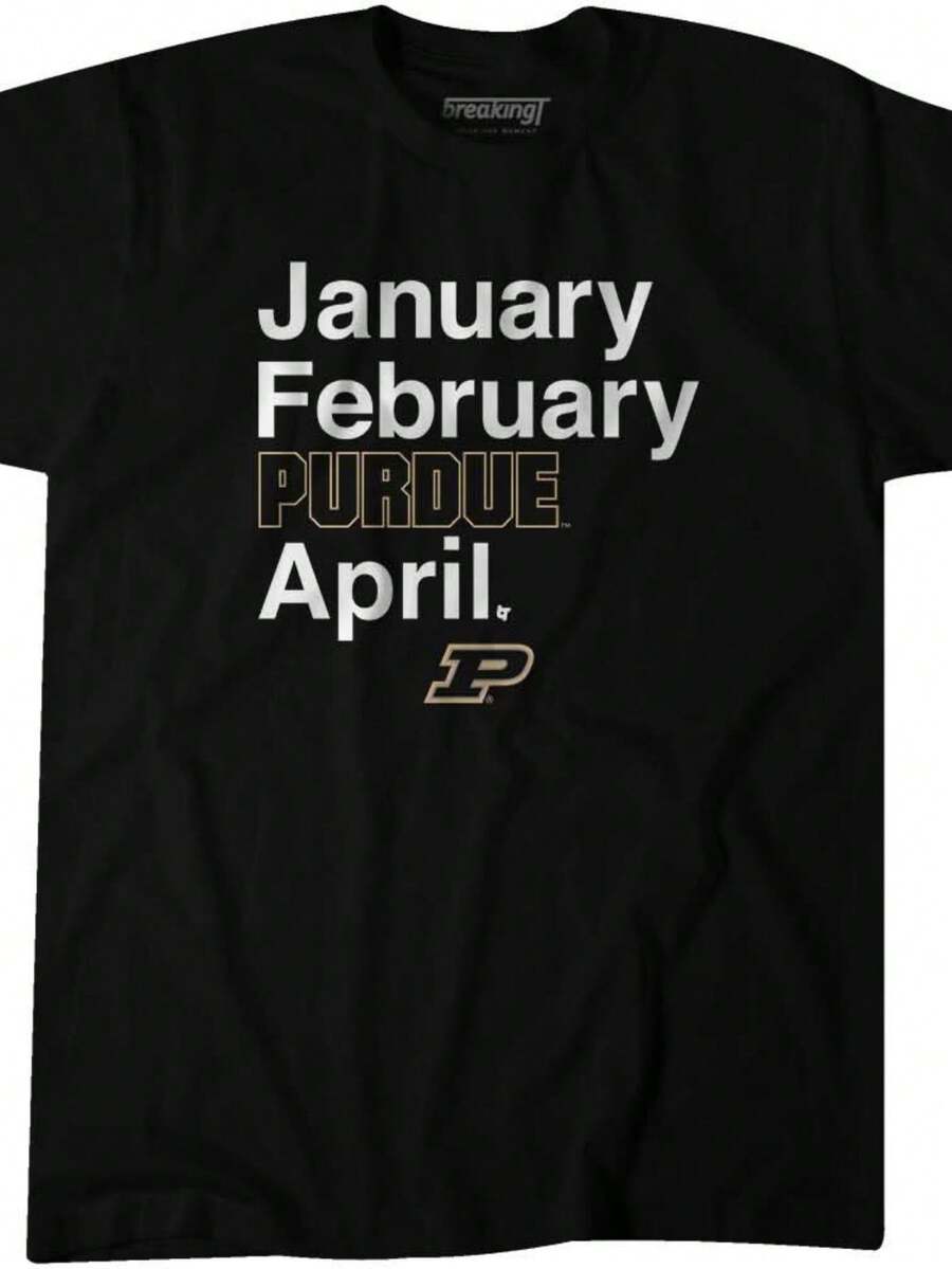 Purdue Basketball January February Purdue April (2) - màu đen - Xem 1