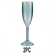 5.4oz Acrylic Champagne Glasses, Shatterproof Cocktail Cups For Bar, Reusable Vintage Champagne Flutes With Handles, Christmas & Birthday Gift - View 19