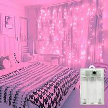 LED Window Curtain Lights, Hanging Fairy Lights With 8 Lighting Modes, Suitable For Bedroom, Indoor, Christmas, Party, Garden, Wedding Decoration - Battery Box Curtain Light - View 19