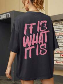 Dam-T-shirts - Svart - Visa 1