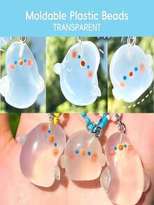 Plastic Beads - Clear, Reusable Thermoplastic Beads Ideal For Jewelry Creation And Projects. Easy To Handle And Lightweight, Great For Carving And Quick Fixes. Craft Materials | Easy Crafts | Lightweight Plastic 100G/200G - Bagged - View 3