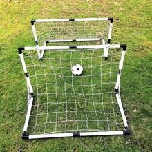 1 Set Portable Detachable Soccer Set, Includes Soccer Ball And Pump, Soccer Goal, Easy To Carry And Quick Installation, Goal Practice Prop, Indoor And Outdoor Sports Game, Soccer Accessories, Sports Accessories - Multicolor - View 6