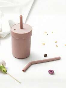 Personalized Silicone Training Cup With Straw: Engraved Baby Sippy Cup - Multicolor - View 11