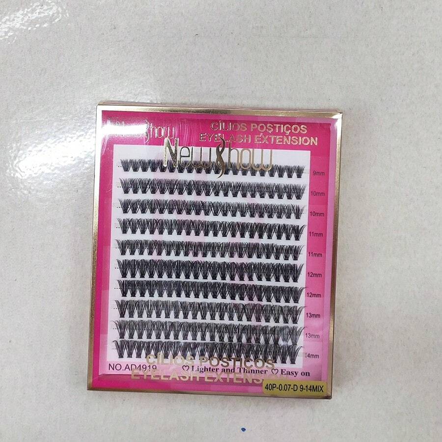 30P + 40P Cluster Eyelashes 0.07dD 9-14MIX New Show - 30P+40P - 查看 1