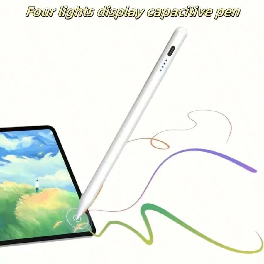 Bút cảm ứng đa năng phù hợp với iPad 2018-2025, bút từ tính sạc nhanh, cảm ứng độ nghiêng và chống chạm lòng bàn tay, bút cảm ứng điện dung đa năng