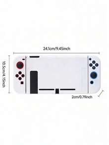 1 pieza Funda protectora compatible con Switch NS/NS2/OLED/Lite, extremadamente delgada y de carcasa blanda con cobertura completa, antideslizante, antirayones y anticaídas, moldeado preciso 1:1, se puede cargar con la funda puesta, compatible perfectamente con Ring Fit Adventure sin desmontar, accesorio de consola de juegos con agarre cómodo - Ver 11