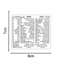 Waterproof Keyboard Shortcut Stickers, Windows/Apple Universal, Word Function Key Reminder Stickers, Applicable For Windows/Apple Computers, Word Universal Keyboard Stickers - Multicolor - View 9