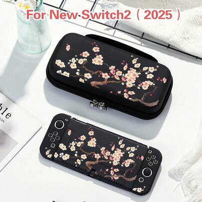 1 chiếc ốp bảo vệ máy Switch họa tiết hoa mai tối giản, phù hợp với Switch OLED/Switch NS, vỏ bảo vệ máy chơi game Switch, túi đựng, phụ kiện bảo vệ máy chơi game phiên bản dùng pin, món quà tuyệt vời nhất dành cho người chơi SWITCH.