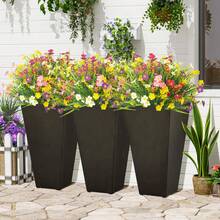 5PCS Outdoor UV Resistant Simulated Lucky Flowers, Suitable For Flower Pot Decoration, Courtyard Decoration, Garden Decoration, Balcony Decoration, Hanging Basket Decoration, Home Decoration, Office Decoration, Bedroom Living Room Decoration, Room Decoration, Home Decoration, Valentine's Day Decoration, Birthday Decoration - Multicolor - View 8