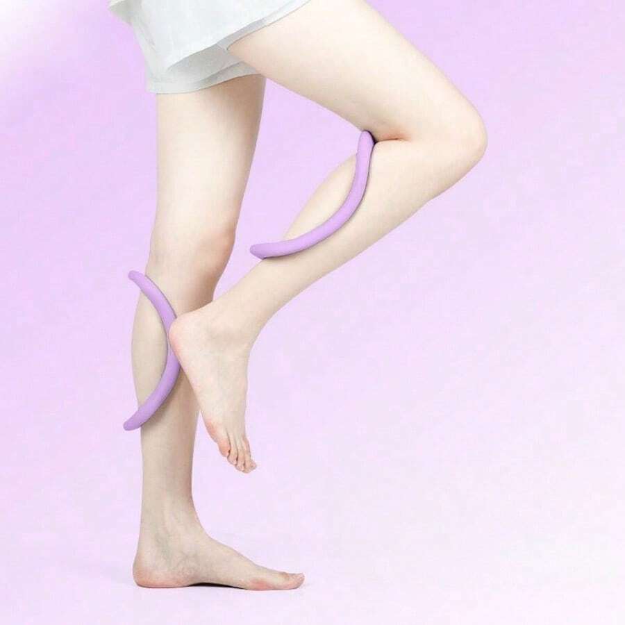 2pcs Yoga Backless Shoulder Straps, Fitness Stretching Relaxation Rings, Soft Stretching Fitness Rings - Multicolor - View 1