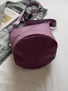 多功能轻便柔软单肩包，休闲通勤斜挎包，简约时尚小方包，大容量单肩包 - 彩色 - 查看 6