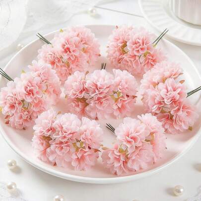 1 bông hoa giả, hoa cẩm chướng và hoa hồng mini, hoa trang trí mùa xuân/thu, ngày lễ tình nhân, bó hoa cưới, bình hoa cưới, trang trí nhà cửa/phòng ăn/phòng ngủ, ngày của Mẹ, ngày của Cha, tiệc sinh nhật, vườn ngoài trời