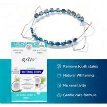 Set 2 en 1 de Tiras Blanqueadoras y Funda Dental Reutilizable, Blanqueamiento Rápido para Dientes - Conjunto de frenillos y tiras blanqueadoras - Ver 5