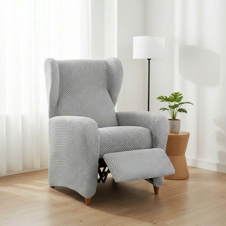 Kiva Universal And Versatile 1-Seater Relax Armchair Cover, Various Colors Available – Easy-To-Fit Protective Armchair Cover For Backrest, Seat And Arms - 格里斯.索爾 - 查看 1