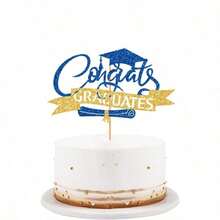 1pc/12pcs/13pcs Graduation Cake Decorations, Graduation Party Cake Decor - Multicolor - View 16