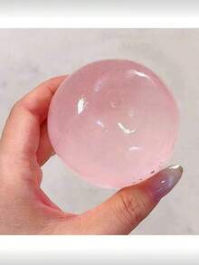 1个蓝色/粉色椰子油慢回弹减压球，缓解焦虑玩具，适合课堂奖励、派对礼品。圆形麦芽减压挤压玩具，最佳办公桌减压工具，适合作为节日礼物。 - 多色 - 查看 8