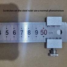 2 Pcs Metal Ruler With Clear Markings, Designed For Students, Office And Engineering Drafting, Suitable For Office Use - Multicolor - View 5