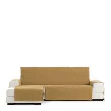 Kiva Standard Left-Facing Chaise Lounge Sofa Cover With Elastic Fit, Various Colors Available - Standard Left-Facing Chaise Lounge Sofa Cover For Backrest, Seat And Arms - Mustard Mid - View 3