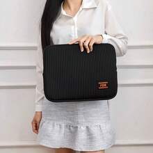 Túi đựng laptop 14 inch, bao đựng laptop 14 inch tương thích với MacBook Pro, HP, HP Stream, Latitude, IdeaPad, túi đựng máy tính dọc bằng polyester dành cho nữ. - Xem 9