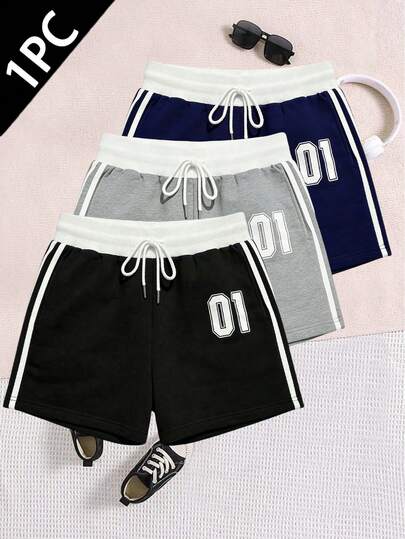 Quần short nữ mùa hè kiểu dáng thường ngày, liền thân, có dây rút ở eo, túi bên hông, thiết kế họa tiết sọc độc đáo, thời trang cho sinh hoạt hàng ngày, công sở, cắm trại, dự tiệc và các dịp khác.