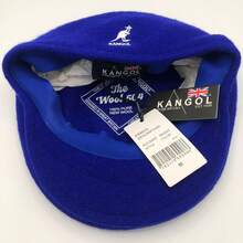 KANGOL Kangaroo Brand Baseball Cap Model 504 With Embroidered Logo Made Of Wool Fedora Hat, Fashionable And Versatile Accessory. RUB1 - 寶藍色白標(正方形鋼印) - 查看 13