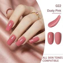 GMUME 7.5ml Rose Red Gel Nail Polish, Vibrant Floral Red Tone, Removable UV LED Nail Polish, One Bottle One Color, Professional Salon Quality, Long-Lasting, Valentine's Day Gift, Sexy Aesthetics, DIY Home Manicure, High Pigment - Hot Pink - View 8