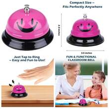 Pink Call Bell Loud Ring Service Desk Bell For Office Hotel School Classroom Kitchen Restaurant - 1 - View 1
