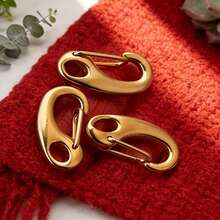 1 chiếc khóa càng cua bằng thép không gỉ 304 mạ vàng/bạc kèm vòng nối, thích hợp để tự làm trang sức như vòng tay, dây chuyền, móc khóa. - kẹp tôm hùm - Xem 4