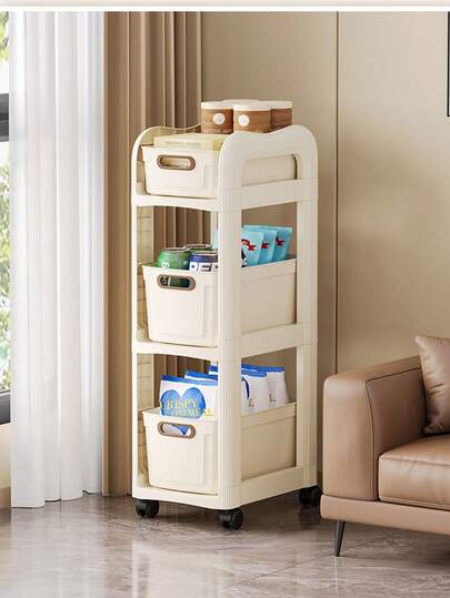 Xe đẩy lưu trữ di động 2/3 tầng có bánh xe - Kệ lưu trữ nhiều tầng chịu tải nặng, khung nhựa, phù hợp cho nhà bếp, phòng tắm, phòng ngủ và văn phòng - Xe đẩy lưu trữ nhỏ gọn cho không gian nhỏ, dễ lắp ráp, sử dụng cho gia đình và thương mại, có các ngăn chứa đồ.