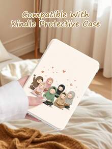 1个全新Kindle Paperwhite 11/12代（2024款）保护套，采用可爱女孩阅读波点图案，磁吸式智能睡眠/唤醒功能，柔软轻便防震后盖，适合旅行和睡前阅读。浪漫礼物、返校礼物、周年纪念礼物。 - 彩色 - 查看 2