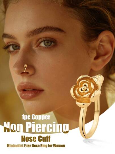 1 chiếc - Khuyên mũi hình hoa thiết kế độc đáo, tinh tế và nhỏ gọn, phù hợp cho cả trang phục trang trọng và sử dụng hàng ngày.