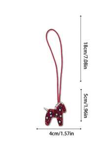 Handmade Beaded Bag Charm, Cheers Wine Glass, Beer, Beverage Themed Bag Pendant Keychain Accsesories Key Chain Charms Festival Graduation Teacher Appreciation Gifts Birthday Gift Mother Gifts Mothers Day Gift - Multicolor - View 12