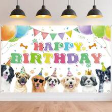 Banner 72*44 Inch Frozen Themed Castle Banner Backdrop Snow Princess Party Wall Banners Yard Sign Indoor Outdoor With Grommets 3.2 Yard String For Party Decoration Supplies - Sinh nhật chó - Xem 13