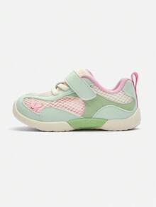 Balabala Baby Girls Summer First Walk Shoes 2026, Soft Breathable Fabric, Lightweight Non-Slip Sole, Comfortable Everyday Wear - White Green Tone - View 2