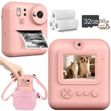 Instant Print Camera, 1080P HD Flash Point-And-Shoot Camera, Dual Lens Digital Camera, Selfie Digital Camera, Includes Printing Paper, Best Creative Gift For Christmas, Birthday Party, Suitable For Couples, Friends, Family, Boys And Girls - Multicolor - View 15