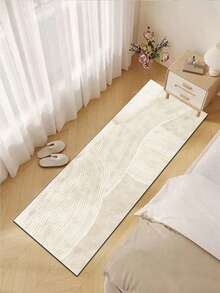 1pc Of Apricot-Colored Striped Pattern Rubber Cushioned Kitchen Mat, A Water-Absorbing Mat That Is Easy To Clean And Suitable For Use In Kitchens, Bathrooms, And Other Areas. It Is Suitable For Use Throughout The Year And For Various Holidays. - Multicolor - View 8
