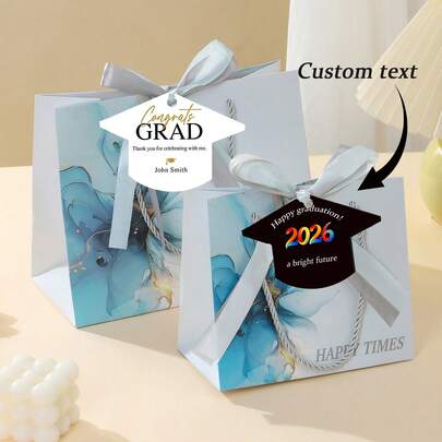 Thẻ treo hình mũ tốt nghiệp cá nhân hóa, quà tặng và thẻ trang trí sự kiện Giáng sinh, Halloween tùy chỉnh, thiệp cảm ơn cá nhân hóa, đồ trang trí tiệc tùy chỉnh, thẻ quà tặng khách mời.