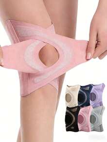 1 pezzo Ginocchiera sportiva regolabile e traspirante, adatta per uomini e donne, protegge il menisco, adatta per corsa, trekking, ciclismo, con design anti-scivolo e compressione, adatta per tennis, pallavolo e altre attività - Multicolore - Visualizzare 1