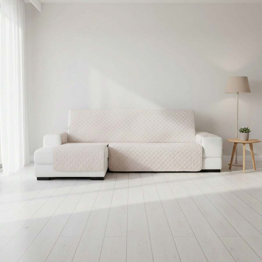 Kiva Padded And Non-Slip Chaise Lounge Sofa Cover For Left-Handed Sofas, Various Colors Available – Complete Protection, Comfort And Style In An Adjustable And Washable Design - 米色萬寶龍 - 查看 1