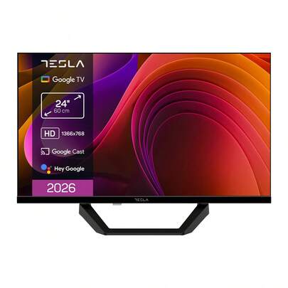  TESLA Smart TV 24 Pulgadas HD Ready con Google TV - HDR10, WiFi y BT, Google Assistant y Chromecast Integrado, 2 HDMI, 2 USB, DVB-T2/S2/C, Color Negro ✅ Entrega 24/72h a España (península)