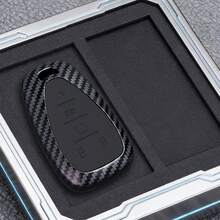适用于雪佛兰 Camaro、Cruze、Malibu、Volt、Tracker、Spark、Bolt、Trax 无钥匙汽车遥控钥匙的 ABS 碳纤维汽车遥控钥匙壳 - 2鍵 - 查看 4