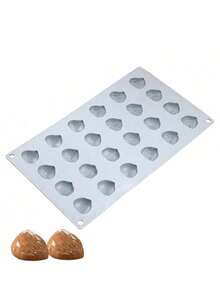 3D Walnut Shell Shaped Silicone Chocolate Mousse Mold, DIY Nut Pudding Dessert Mold, Cake Decorating Tool, Baking Pan, Realistic Food Mold - Multicolor - View 13