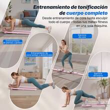 MERACH Tabla de Pilates, Placa Abdominal Multifuncional, Máquina Ab Trainer Desmontable con Diseño Antideslizante, Reformador de Pilates Portátil para Ejercicios de Core, Equipo de Gimnasio en Casa para Mujeres - Rosa - Ver 5