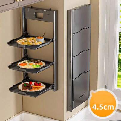 2-4 Levels Vegetable Storage Kitchen Square Vegetable Rack Kitchen Storage Rack