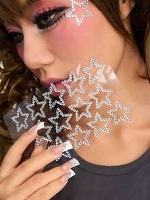 Fashionable Sequins And Facial Accessories, Suitable For Makeup Decoration - White - View 4