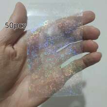 50 chiếc bao đựng ảnh ba chiều trong suốt, bao bảo vệ thẻ album lấp lánh, bao đựng thẻ trong suốt họa tiết sao chuyển màu, bao bảo vệ phim chụp ảnh lấy liền, túi OPP tự dán ba chiều, bao đựng thẻ trò chơi. - Nhiều màu - Xem 11