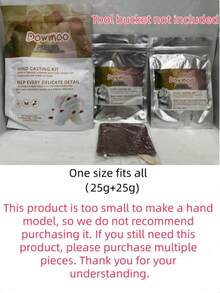DOWMOO DIY Hand Mold Powder Kit, Clone Powder 3D Hand Print DIY Souvenir, Valentine's Day Gift For Boyfriend/Girlfriend (Random Old/New Version), The Small Round Bucket Is Just The Packaging, Not The Tool For Making Hand Molds, Need To Prepare A Large Container Separately, Suitable As Mother's Day/Father's Day Gift, Please Read The Instructions Carefully Before Use - A - View 13